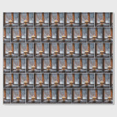 雪白熱［赤熱］光を放つの聖降誕祭ろうそく ラッピングペーパー (フラット)