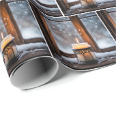 雪白熱［赤熱］光を放つの聖降誕祭ろうそく ラッピングペーパー (ロールコーナー)