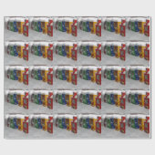 雪秋ニュースラッピング紙 ラッピングペーパー (フラット)