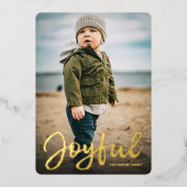 雪空がホリデーカードを台無しにする 箔シーズンカード (正面)