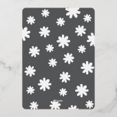 雪空がホリデーカードを台無しにする 箔シーズンカード (裏面)