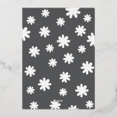 雪空のホリデーカード 箔シーズンカード (裏面)