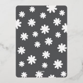 雪空のホリデーカード 箔シーズンカード (裏面)