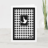 雪空グリーティングカードで鳩 カード (正面)