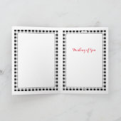 雪空グリーティングカードで鳩 カード (内部)