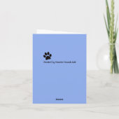 雪空白ののオーストラリアの羊飼い カード (裏面)