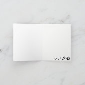 雪空白ののオーストラリアの羊飼い カード (内部)