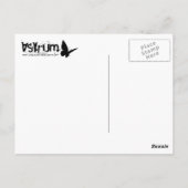 雪管冬おもしろい ポストカード (裏面)