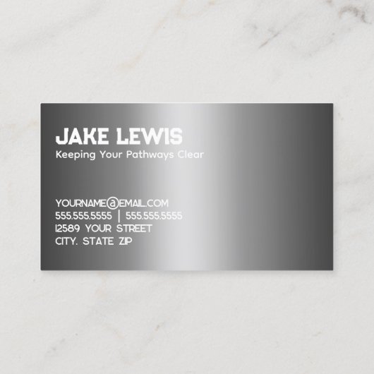 雪粉業者 名刺 (裏面)