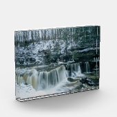 雪素晴らしの日のティンカーズクリークの秋 フォトブロック (左)