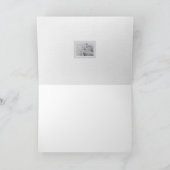 雪素晴らしの枝のあいさつ空白のい カード (内部)