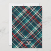 雪素朴のメリー聖降誕祭の願い シーズンカード (裏面)