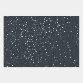 雪素朴エレガント冬 |クリスマス・ホリデー ラッピングペーパーシート (正面2)