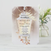 雪素朴灯招待状 招待状 (スタンド正面)