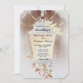 雪素朴灯招待状 招待状 (正面)