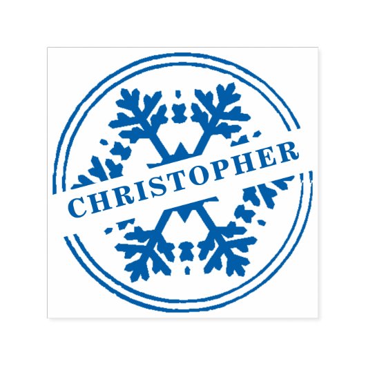 雪素朴片と君の名 セルフインキングスタンプ (デザイン)