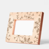 雪素朴片の木 レーザー彫刻フレーム (左)