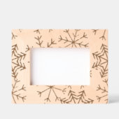 雪素朴片の木 レーザー彫刻フレーム (正面)