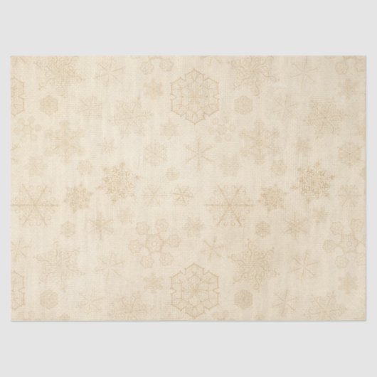 雪素朴片ヴィンテージ冬褐色 薄葉紙 (正面)