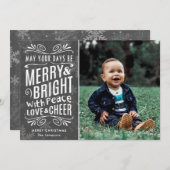 雪素朴雪と明メリーるい灰色 |写真 シーズンカード (正面/裏面)