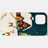 雪素朴雪の冬ホームクリスマスイブ Case-Mate iPhoneケース (裏面 (横))