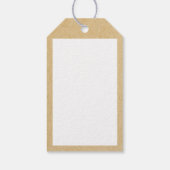 雪素朴雪クリスマスツリーホリデイ ギフトタグ (裏面)