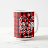 雪素朴靴バッファロープレイド コーヒーマグカップ (正面右)