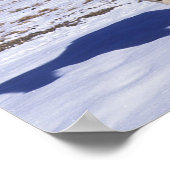 雪絵を描に立つ馬 ポスター (角)