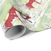 雪絵を描のベビー雪だるま ラッピングペーパー (ロールコーナー)