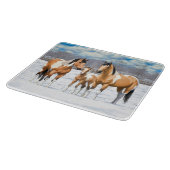 雪絵を描の中の馬 カッティングボード (角)