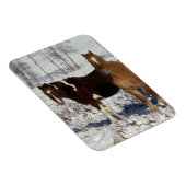 雪絵を描の中の馬 マグネット (右側)