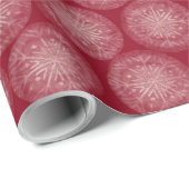 雪絵を描片クリスマスレッド ラッピングペーパー (ロールコーナー)