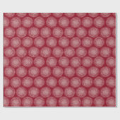 雪絵を描片クリスマスレッド ラッピングペーパー (フラット)