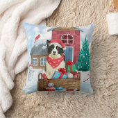 雪縁どの中のコリードッグ クッション (ブランケット)