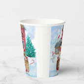 雪縁どの中のコリードッグ 紙コップ (右)