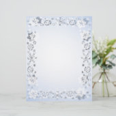 雪縁ど雪なし筆記紙 (スタンド正面)