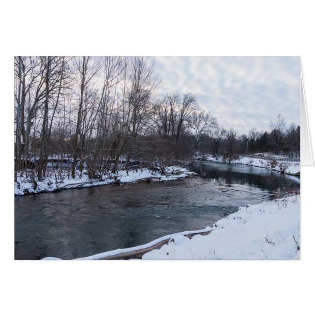 雪美しいジェームズリバー (正面横)