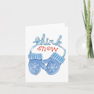 雪考えミトンズ シーズンカード