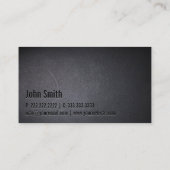 雪耕プロフェッショナルブラックミニマリスト 名刺 (裏面)