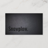 雪耕プロフェッショナルブラックミニマリスト 名刺 (正面)