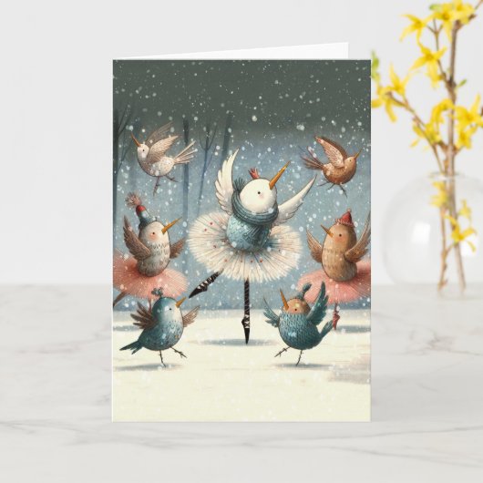 雪舞 カード (黄色い花)