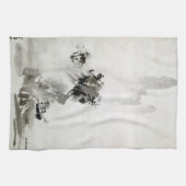 雪舟東洋破墨山水 キッチンタオル (横)