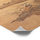 雪舟東洋風景四季 – 春 ポスター (角)