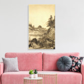 雪舟豊冬の風景。 キャンバスプリント (インサイチュ (リビング))