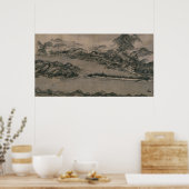 雪舟通の天橋立の眺め ポスター (キッチン)