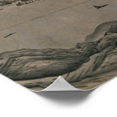 雪舟通の天橋立の眺め ポスター (角)