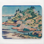 雪舟阿字川口天保山葛飾北斎著 マウスパッド (正面)