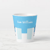 雪花山 カフェラテマグ (正面)