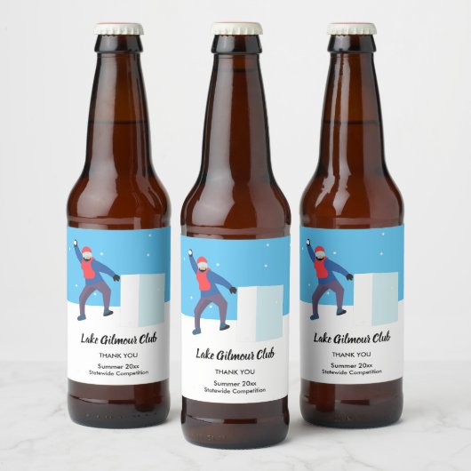 雪花山 ビールラベル (ボトル)