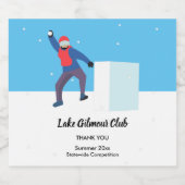 雪花山 ビールラベル (シングルラベル)